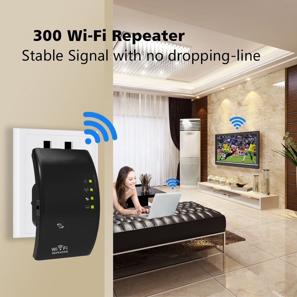 300m router inalámbrico WIFI Repetidor amplificador de señal de extensión clásico tipo puente WIFI Repetidor