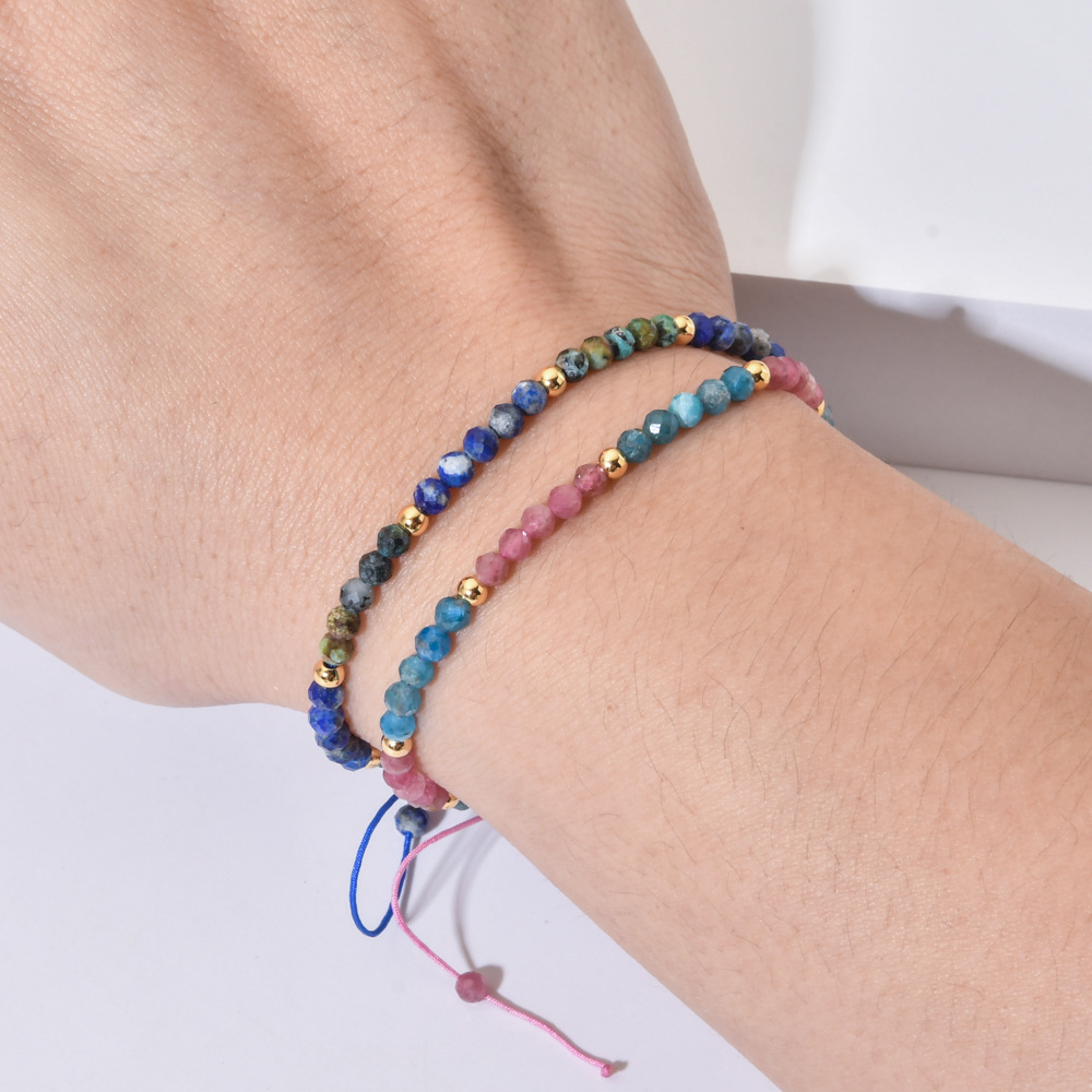 Color Block Pattern Women's Gender Bohemian Color Block Stone Wholesale Beaded Bracelets