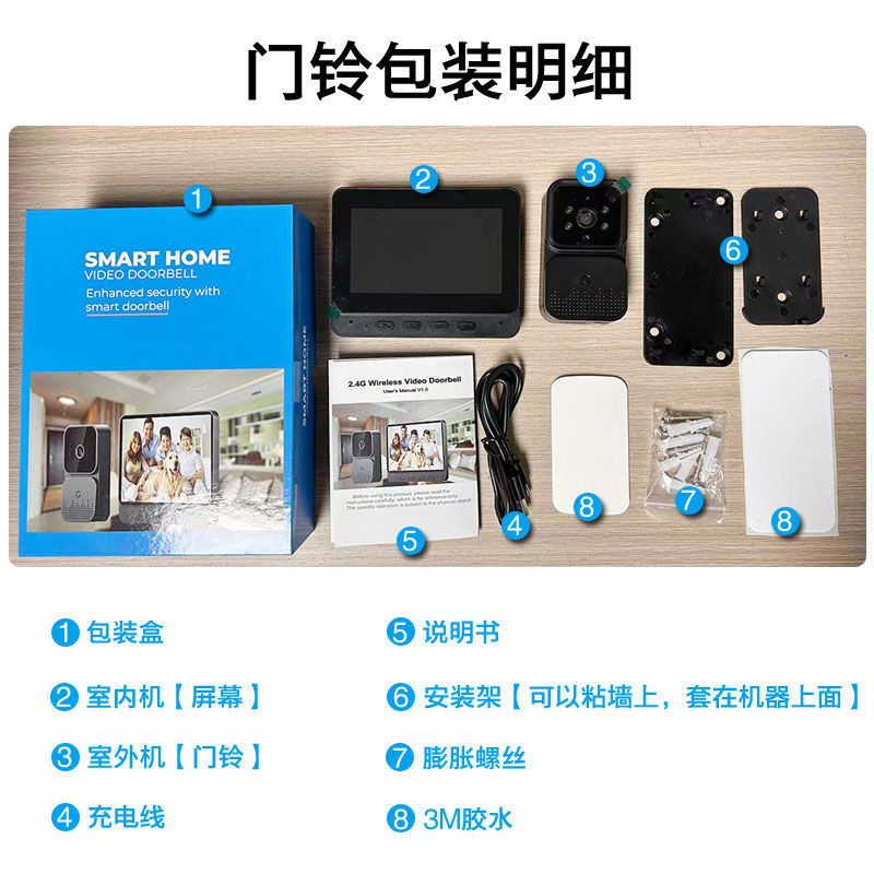 M10 비디오 초인종 + 디스플레이