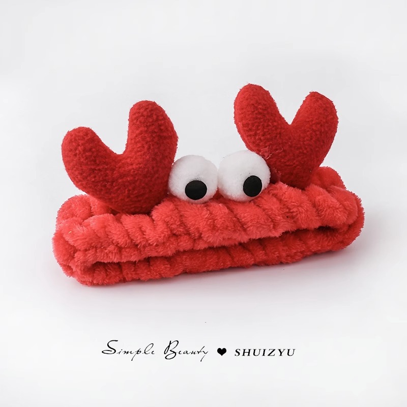 Linda banda de pelo de lavado de cara de felpa Otoño e Invierno nueva diadema antideslizante Lavado especial banda de pelo femenino de ala ancha tocado