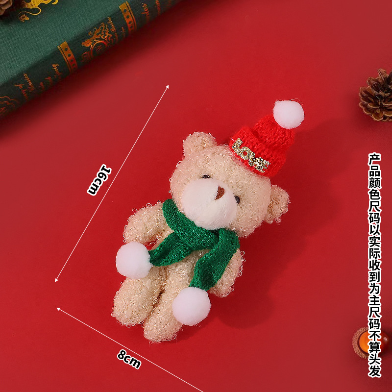 Scarf with letters, with little bears