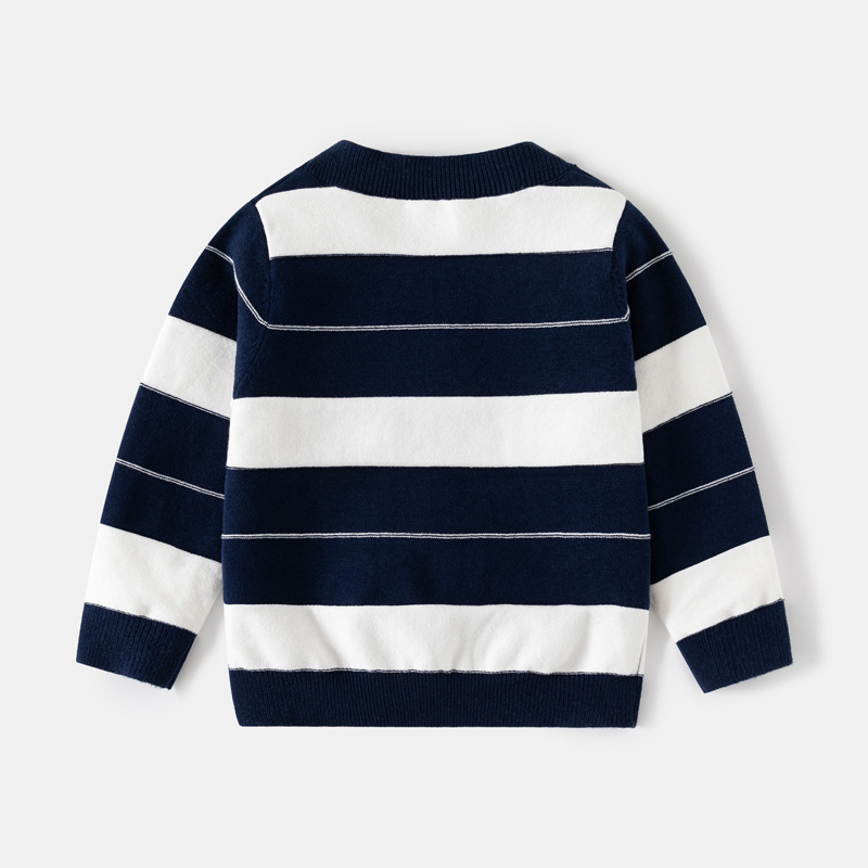 Kinder vest gestreept van katoen voor jongens_voghion.com