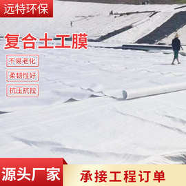 复合土工膜河道人工湖防渗土工膜长丝复合土工膜两布一膜复合膜