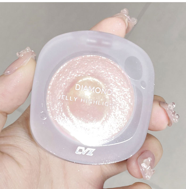 CVZ Highlighter Contouring Plate, Highlighter Powder Compact, Mashed Potatoes, Diamond Highlighter Powder, Gradient Highlighter Nude Makeup, brightening and sparkling girls undefined