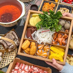 使い捨て9宮格包装箱出前鍋格子九宮格包装箱クラフト紙焙煎デザート箱