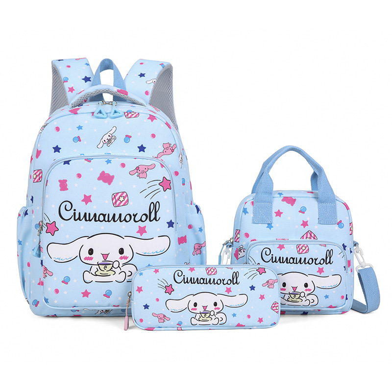 Mochila infantil de jardín de infantes Kulomi Meile Tiyu Gui Mochila de dibujos animados personalizada de tres piezas Mochila multipropósito