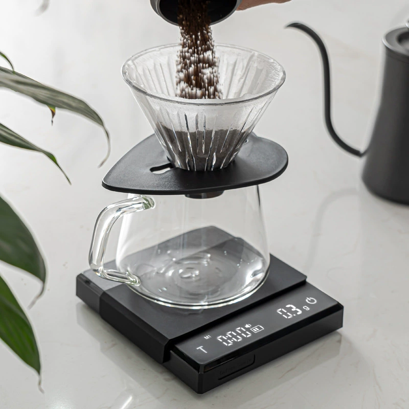 Smart coffee electronic scale Italian hand -coffee is called multi -mode mute broadcast 0.1g high -precision coffee grams