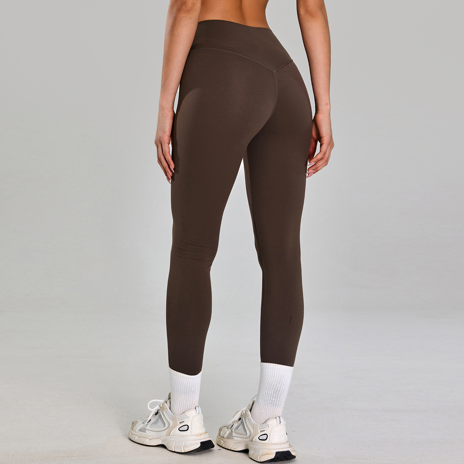 Pantalones deportivos transpirables de secado rápido transfronterizo para mujeres, pantalones deportivos ajustados para correr, pantalones de yoga desnudos de cintura alta y glúteos