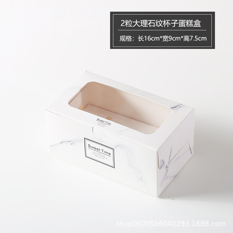 Caja de embalaje de cupcake, pastel de cupcake, postre horneado, muffin, ventana transparente, 2 / 4 / 6 / 12, caja de embalaje