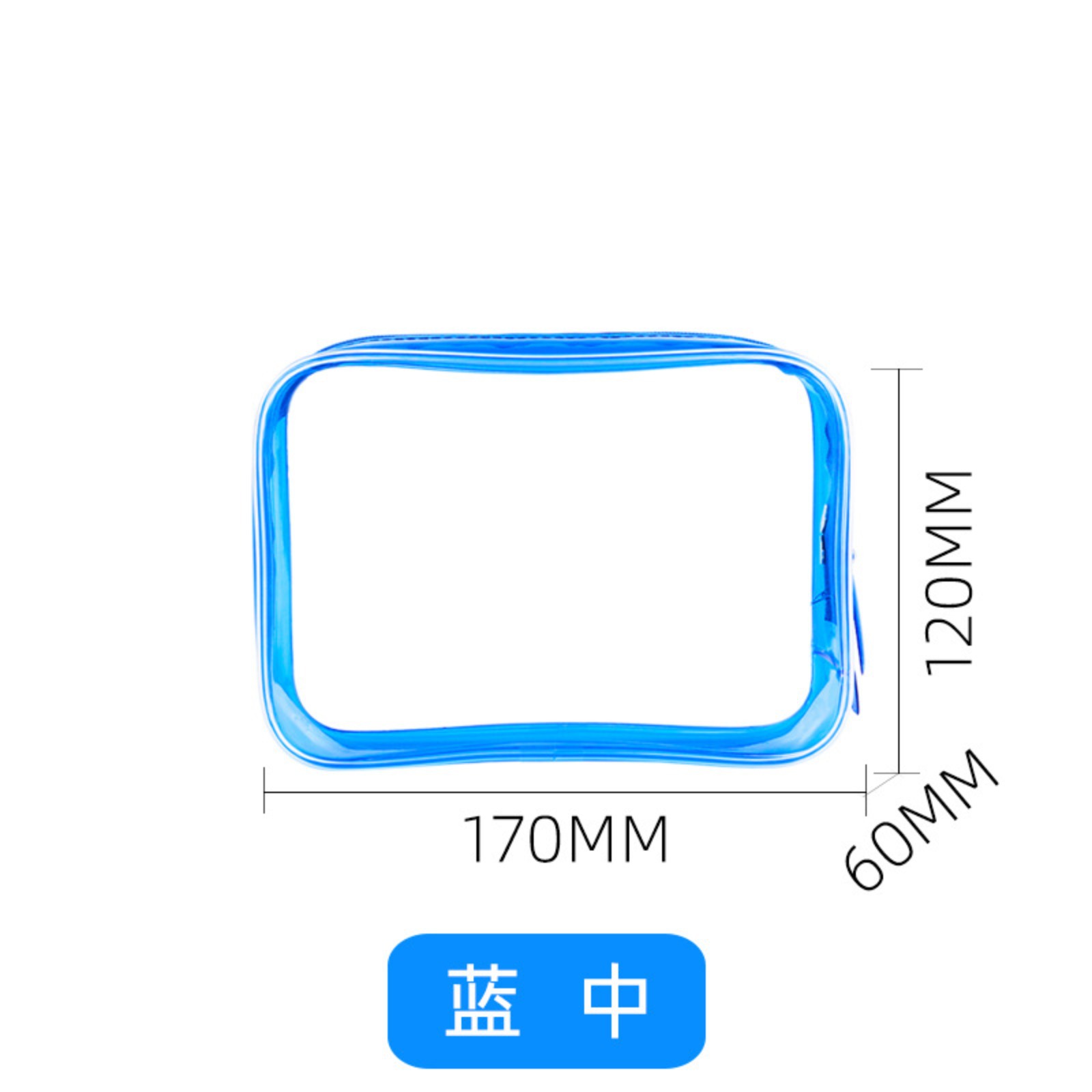 Bolsa de cosméticos transparente de PVC transfronterizo Conjunto de 4 piezas Bolsa de almacenamiento de lavado impermeable de viaje multifuncional de gran capacidad en stock