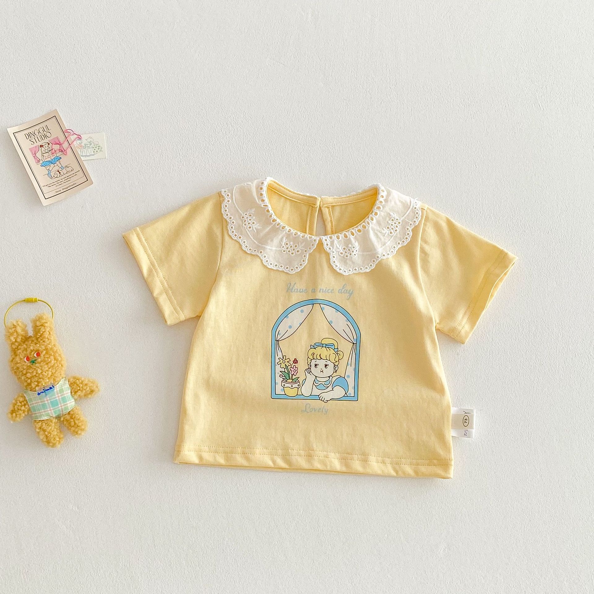 女の子無地ストレートパンツ 2025 新しい夏の子供の西洋スタイルのクラシックチェック柄カジュアルパンツベビー韓国スタイルパンツ