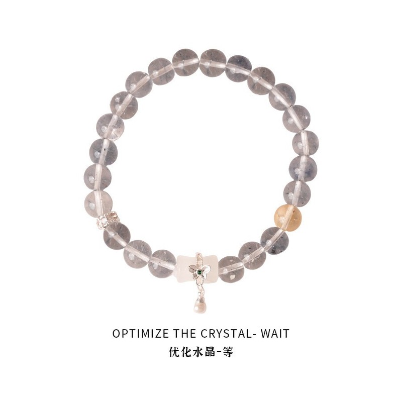 晗珞~优化水晶锆石水滴吊坠手链简约甜美百搭手串时尚轻奢手饰女|undefined
