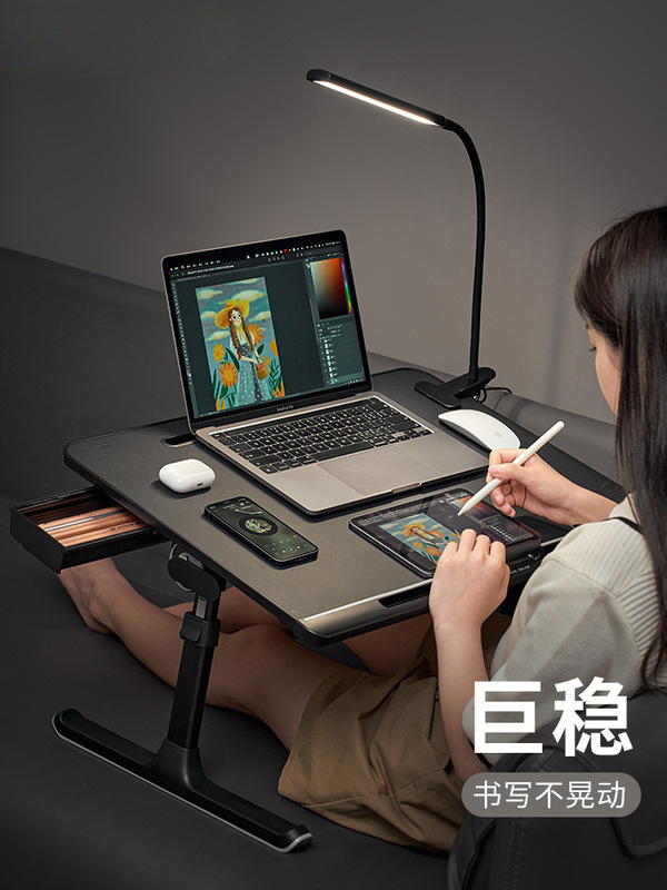 Computer Desk Bed Study Desk Notebook Placement Desk Office Desk Folding Small Table Dormitory Computer Desk Bed Study Desk Notebook Placement Desk Office Desk Folding Small Table Dormitory