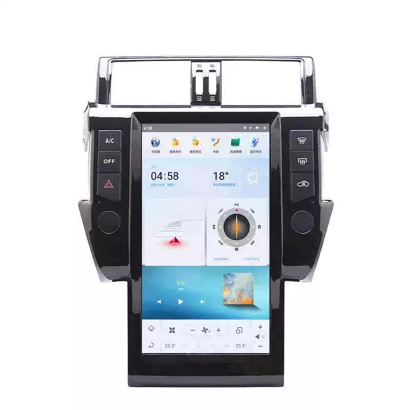 Подходит для 10-22 Toyota Prado доминирование центрального экрана с большим экраном навигации все в одном Android с вертикальным экраном