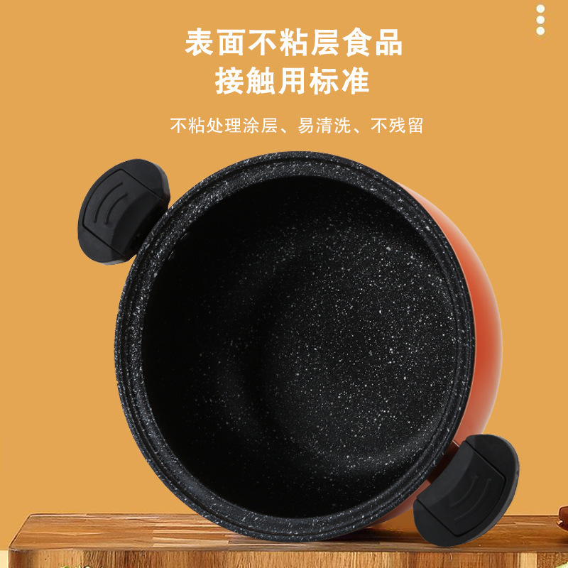 新型中国式の太ったスープ鍋の圧力鍋は鍋の大容量の家庭用多機能麦飯石の微圧鍋にくっつかないです。|undefined