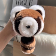 Adorable Little Raccoon Plush Car Keychain, Bookbag Hang Decor, Ins-style Ailurillus Soft Toy