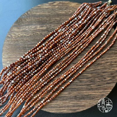 Natural red-brown horseshoe snail shell Zərgərlik ara hissələri