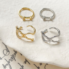 �~����ɫ18k�U�ս�ָ�����н���diy�ֹ��Ʒָ�h�������