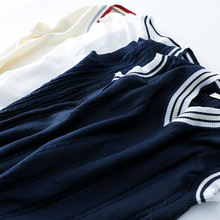 学院风英伦风JK制服男女学生秋冬背心校服班服毛衣马甲针织衫条纹