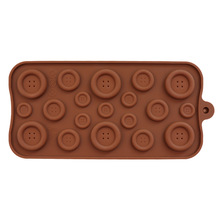 巧克力硅膠模具蛋糕裝飾紐扣華夫餅字母數字翻糖模diy甜甜圈模具
