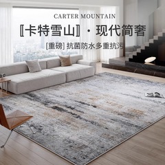 カーペットリビングルーム2025新しいイタリアモダンシンプルライトラグジュアリーハイエンド洗える拭き取り可能防水性と汚れに強いベッドルームフロアマット