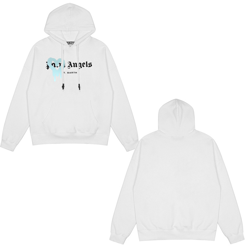 PALM ANGELS Ángel de palma impresa en caliente chaqueta encapuchada primavera / otoño / invierno pareja camisa con sombrero casual