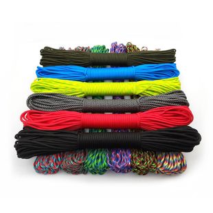 9-Core 4mm High-Strength Paracord Outdoor Emergency Rope Bundled Clothesline Traction Rope Braided Bracelet Outdoor Tent