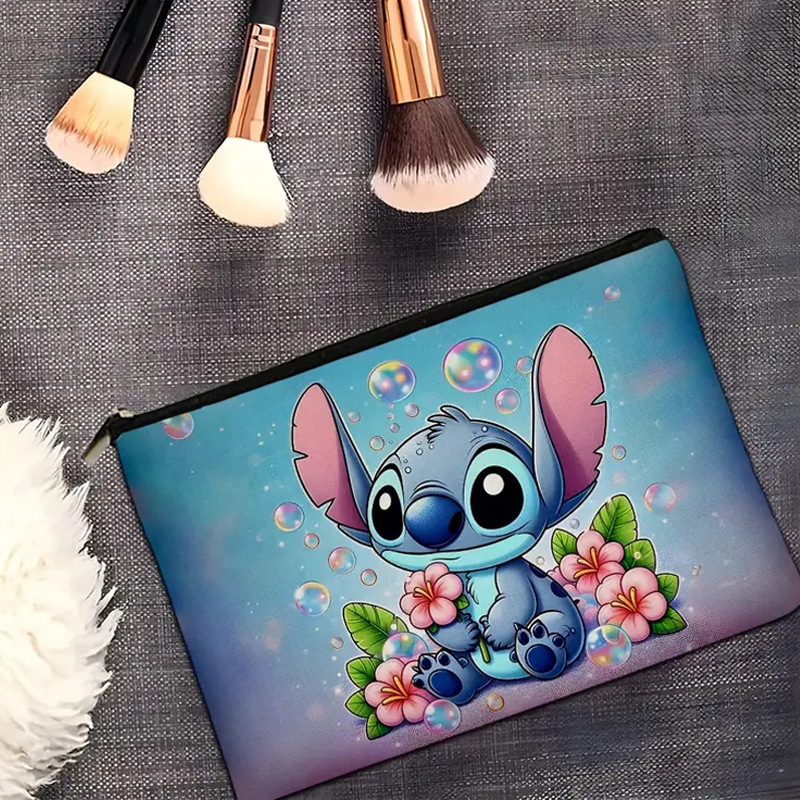 国境を越えた売れ筋のかわいいステッチキャンバス化粧品バッグ、ウォッシュバッグ、ジュエリー口紅収納バッグ、図面に従ってカスタマイズ|undefined