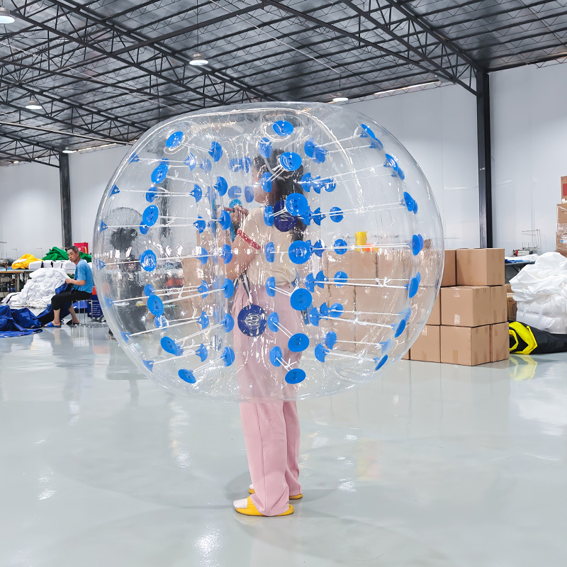 Adultos al aire libre inflables césped balón de choque de niños humano balón de choque de espesamiento transparente balón de billar balón de nieve