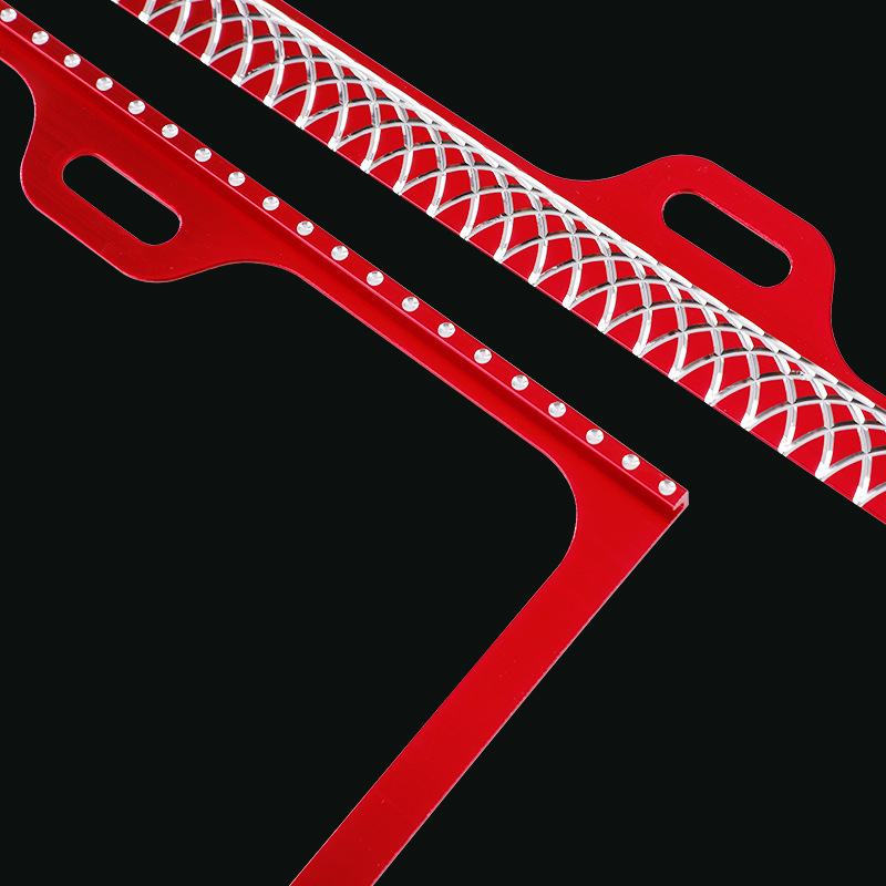 Factory Direct Supply Magnesium Alloy Double-Track Engraved License Plate Frame Blue Plate Car Universal Engraved License Plate Frame License Plate Frame