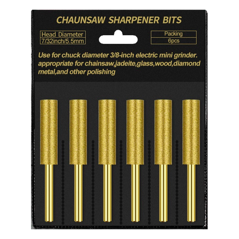 Шлифовальная электрическая Пильная цепь Шлифовальная головка электрическая напильная цепная пила шлифовальный станок для цепей Наждачная цилиндрическая Шлифовальная головка зубчатый трансграничный набор