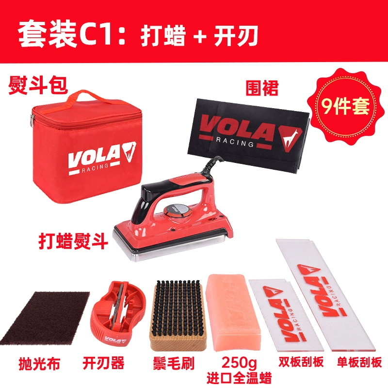 Snow Power French Vola Snowboard Repair and Maintenance Tool Set Waxed Iron Bottom Repair Blade