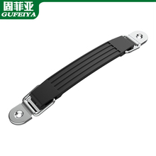 黑色塑料可伸缩一字箱包拉手仪器箱设备把手仪表提手配件工具箱