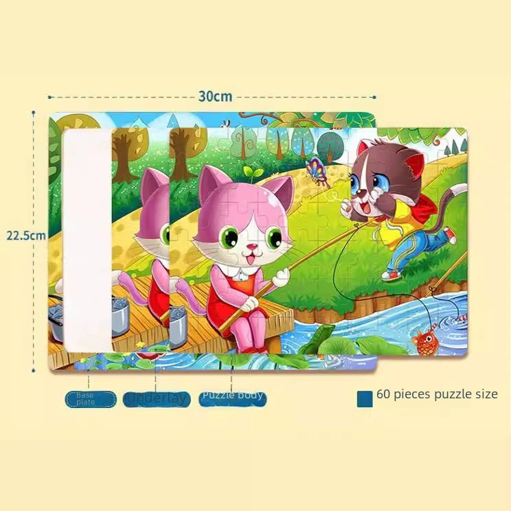 Деревянная головоломка, игрушка для раннего развития, 80 штук, 3-6-8 лет, развитие концентрации