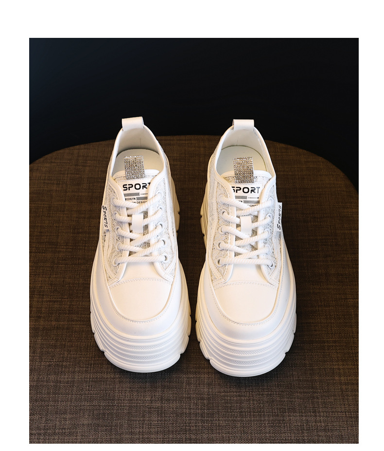 Giày sneaker nữ đế dày lưới thoáng khí phối trắng dễ mặc — Màu đen chi tiết 22