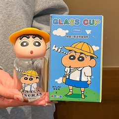 クレヨンしんちゃんグラス高颜値男子女子高颜値漫画学生児童学校専用アニメコップ