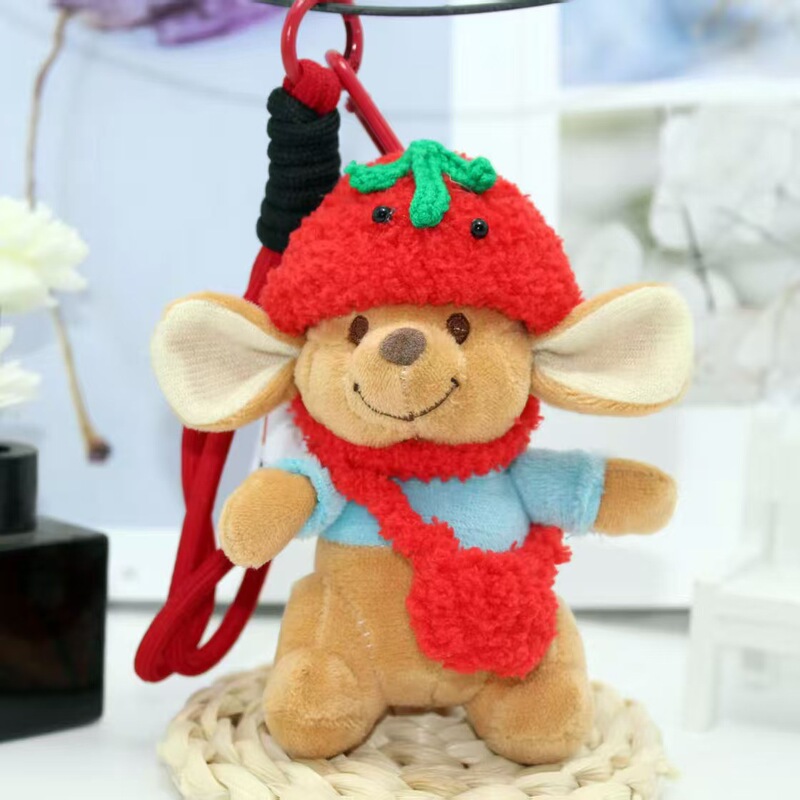 超萌えパジャマカンガルーのぬいぐるみのカバンにストラップをつけて、彼女の親友の誕生日プレゼントをプレゼントします。|undefined
