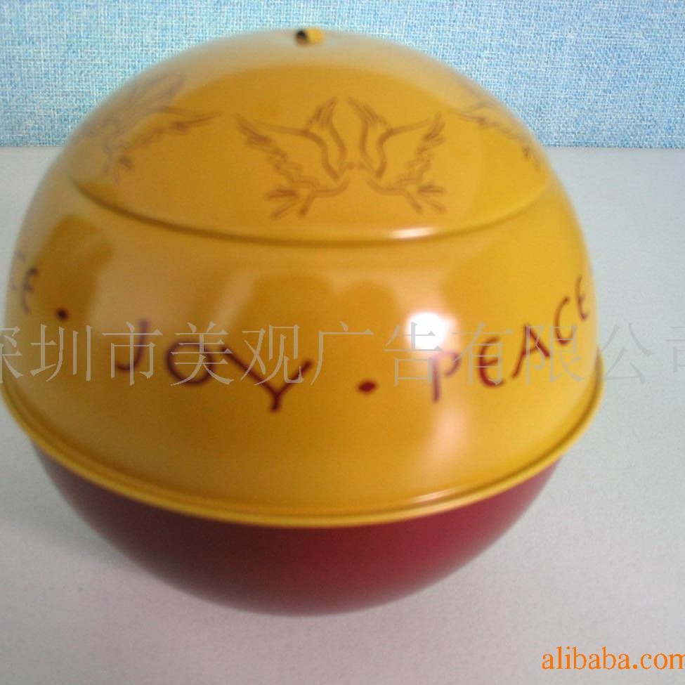 源头厂家 优惠供应马口铁球形罐 焟烛罐  圣诞球罐