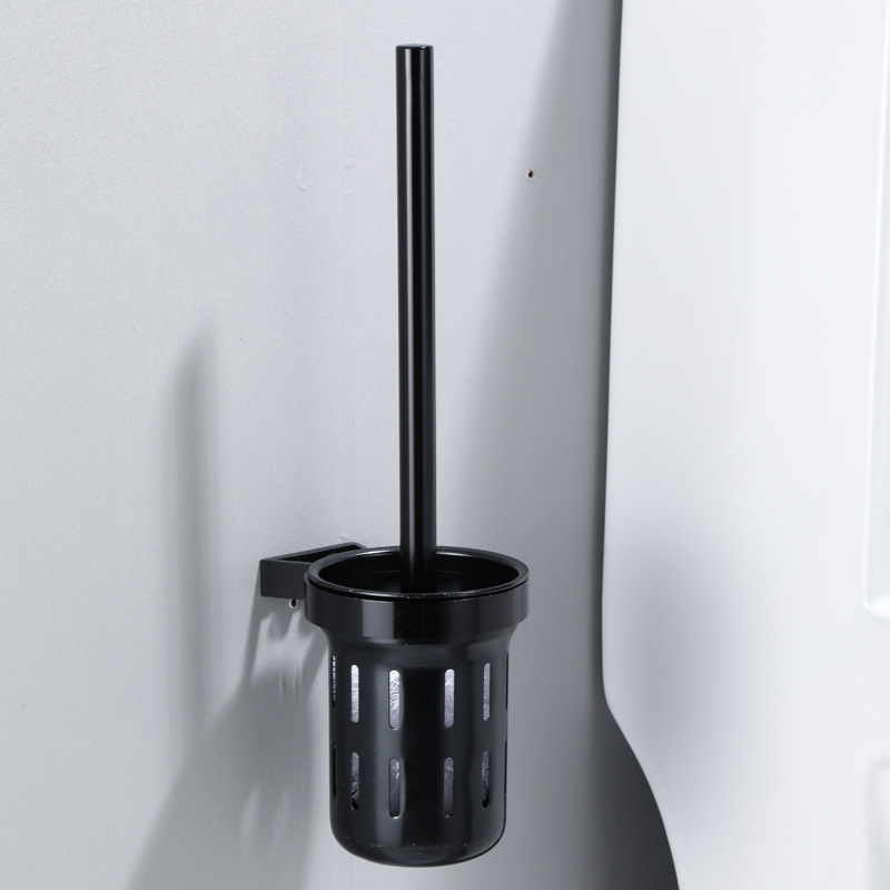 블랙 알루미늄 컵 변기 브러시