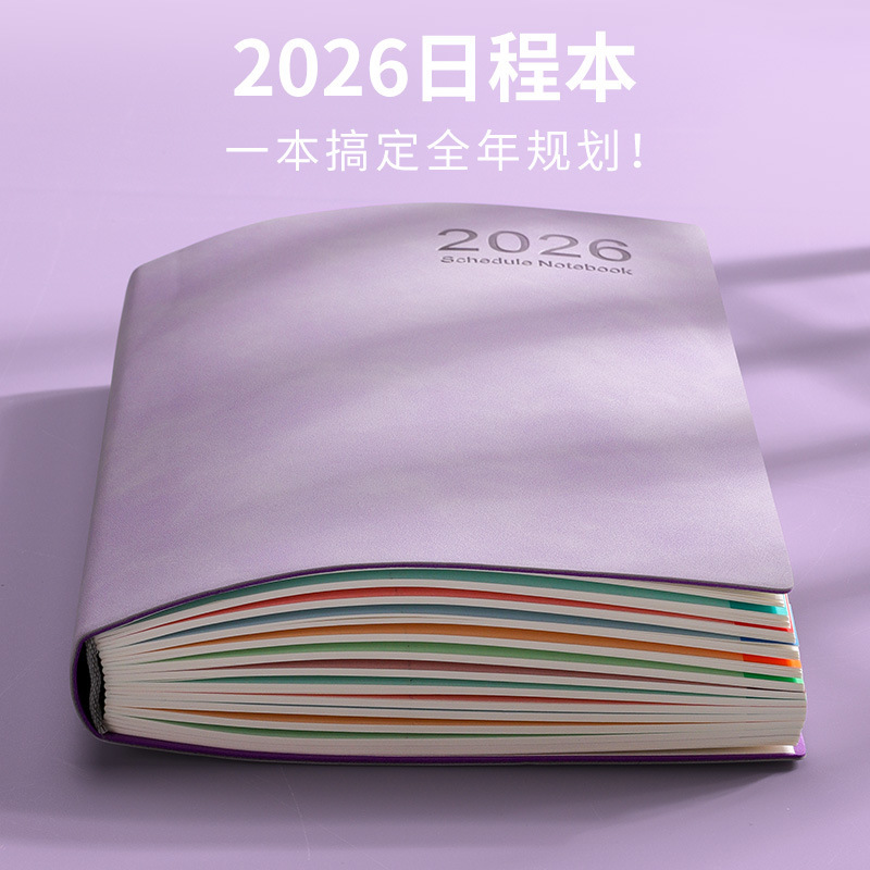 日程本2026年计划本表一日一页自律打卡效率手册每日历记事本定制|undefined