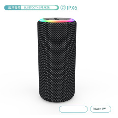 Gift Bluetooth Speaker Waterproof Portable Cylindrical Bluetooth Audio Card Slot Outdoor Fabric Speaker Cross-border International Trade