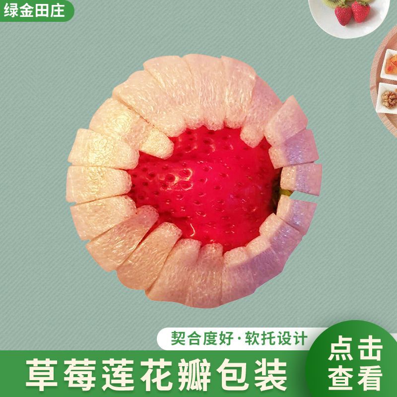 水果包装莲花瓣 水果包装PE泡沫塑料 圆形花瓣水果托网套