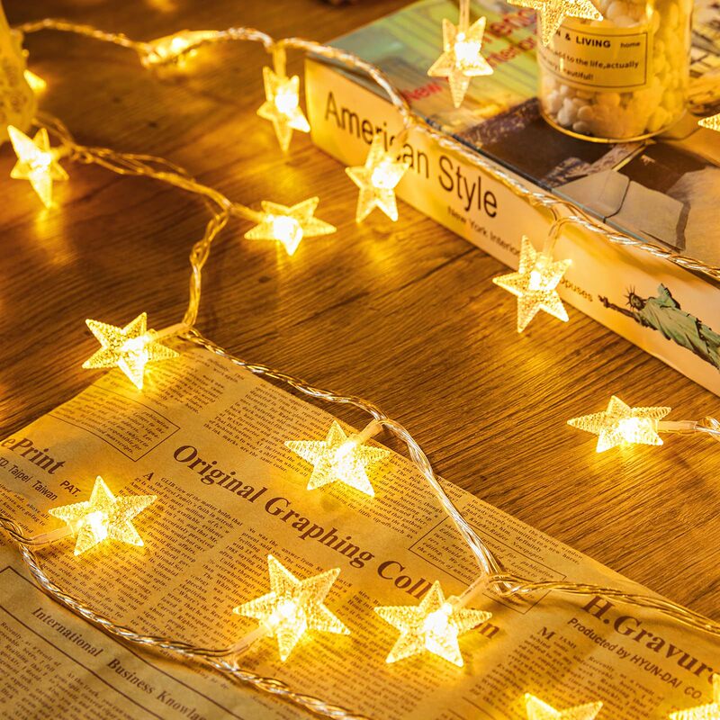 Led Outdoor Hanging String Lights Fairy Curtain Lights Christmas Wall Background Window Wedding Party Birthday Decoration