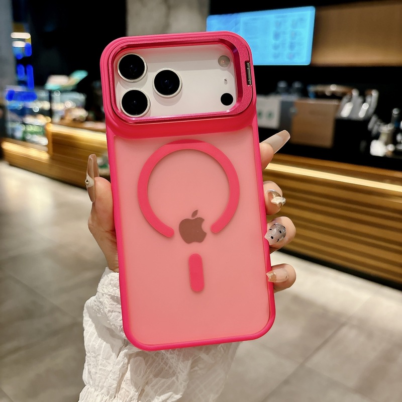 iPhone17promax镜头支架手机壳苹果16磁吸15肤感磨砂14防摔保护套|undefined
