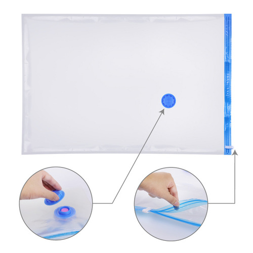 Vacuum Storage Bags for Clothes & Linens, Large Size, Thickened Design—Perfect for Storing and Compressing Quilts and Blankets at Home
