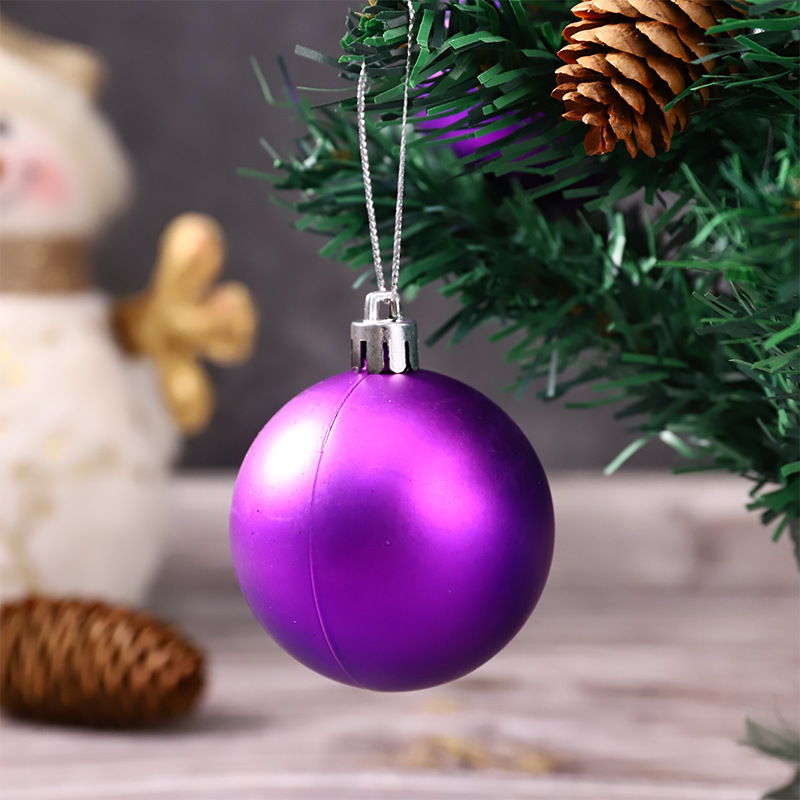 Transfronteriza Amazon especial Bola de galvanoplastia Bola de luz de Navidad BOLA DE Navidad traje de bola de brillo esmerilado adornos para árboles de Navidad