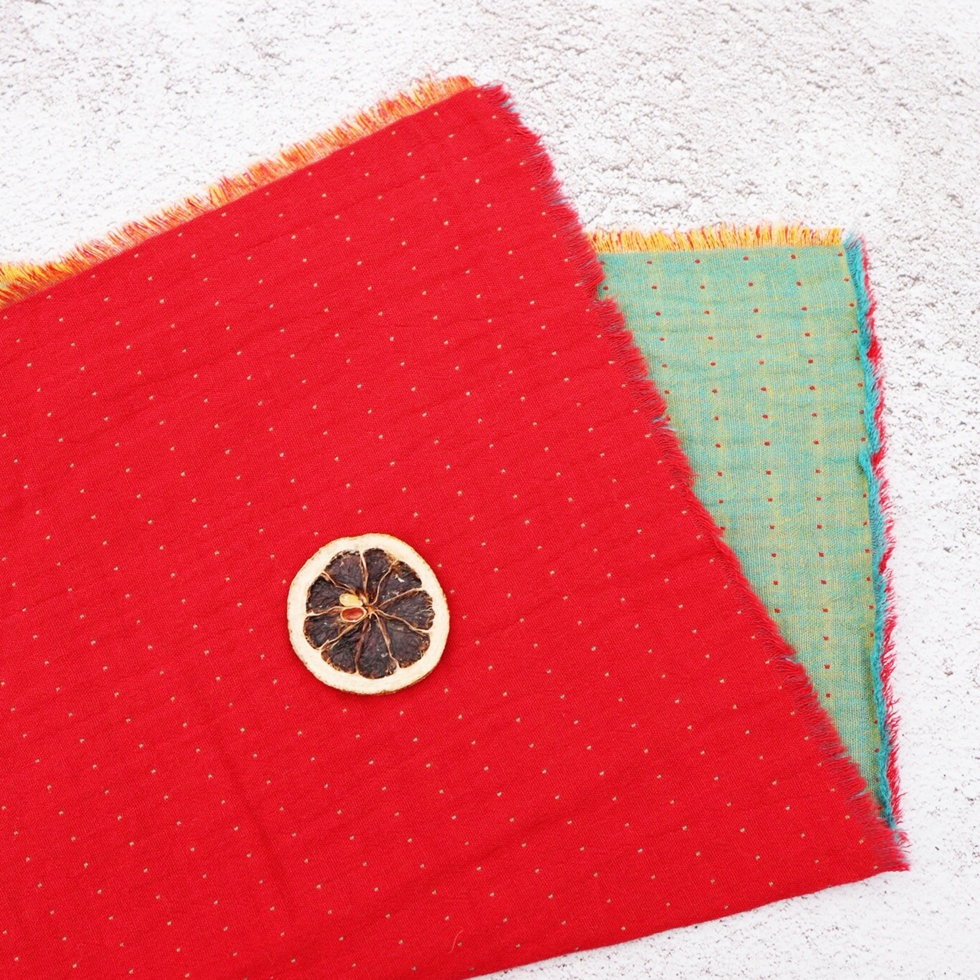 Servillas de seda de doble capa de algodón AB Jacquard tela de mesa bohemia decoración hotel toalla de té tela de clip