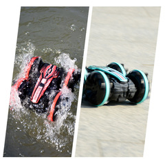 手勢感應電動水陸兩棲用遙控四驅越野車男孩兒童玩具體感特技翻滾