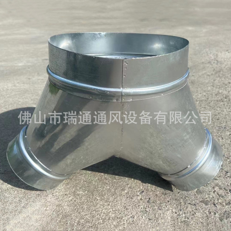Processing Dust Removal White Iron Ventilation Duct Pants Tee Interface Round Spiral Duct Complete Specifications