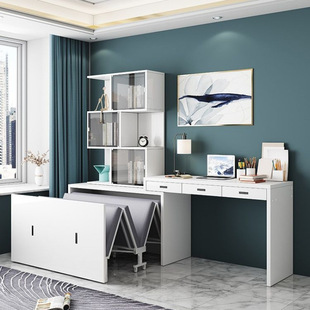 Simple Modern Multifunctional Office Lunch Bed Home Study Invisible Folding Bed Cabinet Bed Book